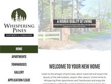 Tablet Screenshot of apartmentsinthepines.com